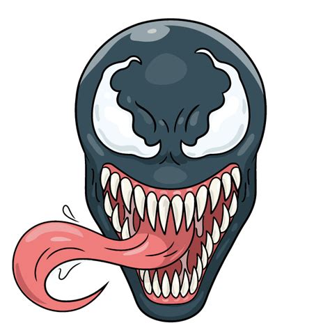 simple venom drawing